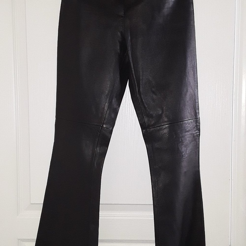 Leather bebe pants